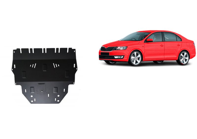 Stahl Unterfahrschutz für Motor Skoda Rapid (2012-2019)