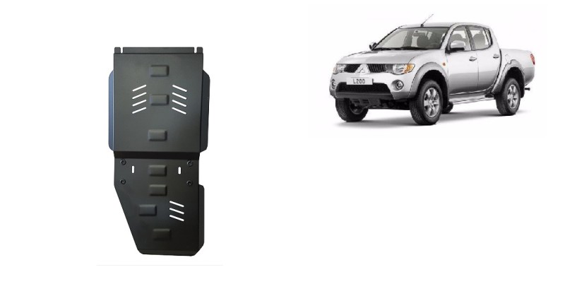 Stahl Unterfahrschutz für Getriebe Mitsubishi L 200 (2005-2015)
