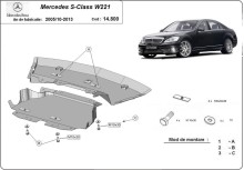 Stahl Unterfahrschutz für Motor Mercedes S-Class W221 - 4x2 (2005-2013)