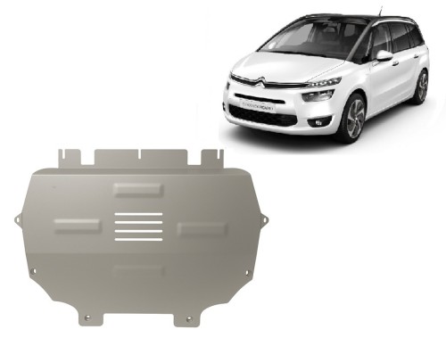 Aluminium Unterfahrschutz für Motor Citroen Grand C4 Picasso (2013-2018)