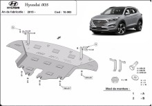 Stahl Unterfahrschutz für Motor Hyundai IX35 (2015-2020)