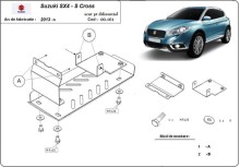 Stahl Unterfahrschutz für Differential Suzuki S-Cross - 4WD (2013-2026)