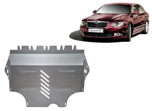 Aluminium Unterfahrschutz für Motor Skoda Superb (2008-2015)