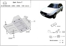 Stahl Unterfahrschutz für Motor Opel Astra F (1991-1996)