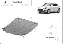 Stahl Unterfahrschutz für Motor Suzuki Swift (2017-2026)
