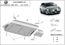 Stalowa Osłona pod silnik Alfa Romeo 147 (2000-2010) EAN