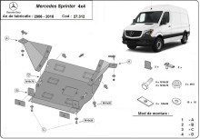 Stahl Unterfahrschutz für Motor Mercedes Sprinter 906 4x4 (2006-2017)