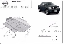 Stahl Unterfahrschutz für Motor Nissan Navara (2005-2015)