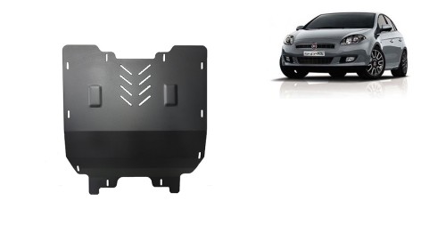Stahl Unterfahrschutz für Motor, Getriebe Fiat Bravo (2007-2014)