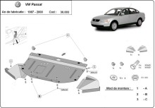 Stalowa Osłona pod silnik VW Passat B5 (1997-2000) EAN