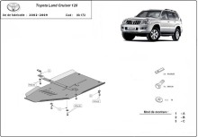 Stahl Unterfahrschutz für Getriebe Toyota Land Cruiser J120 (2002-2009)
