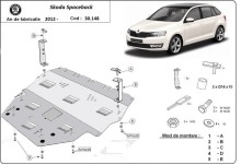 Stahl Unterfahrschutz für Motor Skoda Spaceback (2013-2019)
