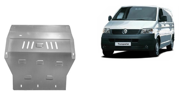Unterfahrschutz aus verzinktem Stahl für Motor Volkswagen Transporter T5 (2003-2015)