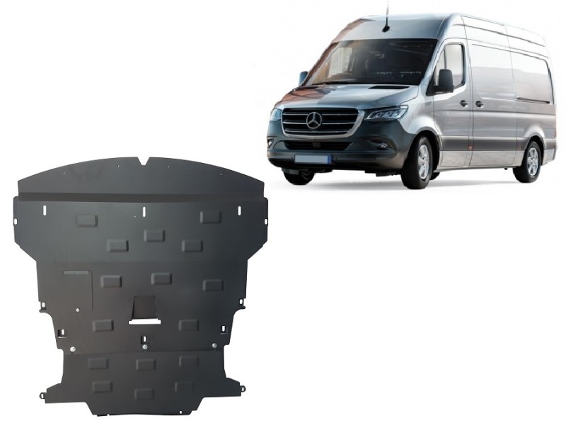 Stahl Unterfahrschutz für Motor Mercedes Sprinter-FWD (2018-2026)