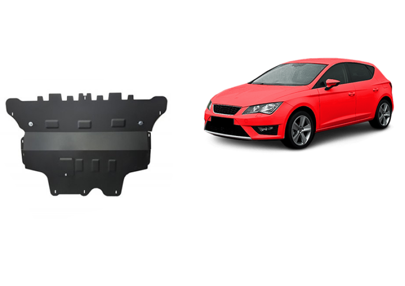 Stahl Unterfahrschutz für Motor Seat Leon - Automatikgetriebe (2012-2020)