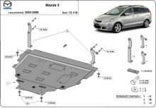 Stahl Unterfahrschutz für Motor Mazda 5 (2003-2009)