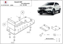 Stahl Unterfahrschutz für Differential Suzuki SX4 (2013-2023)