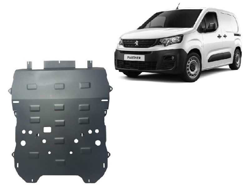 Stahl Unterfahrschutz für Motor Peugeot Partner (2018-2026)