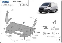 Aluminium Unterfahrschutz für Motor Ford Transit (2013-2023)