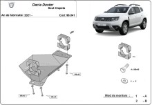 Stahl Unterfahrschutz für AGR-Ventil Dacia Duster (2021-2024)