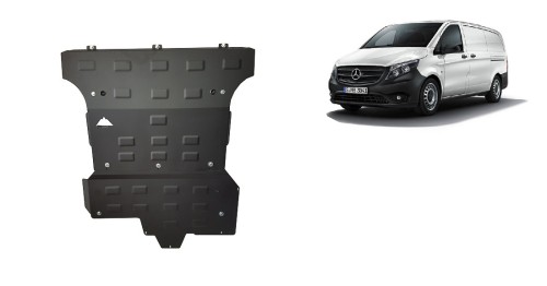 Stahl Unterfahrschutz für Motor Mercedes Vito W447, 2.2 D, 4x4 (2014-2020)
