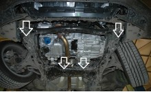 Stahl Unterfahrschutz für Motor Honda Civic (sedan) (2005-2015)