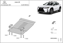 Aluminium Unterfahrschutz für Katalysator Lexus UX (2019-2026)