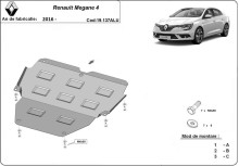 Aluminium Unterfahrschutz für Motor Renault Megane (2016-2026)