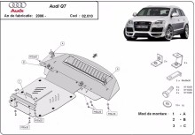Stahl Unterfahrschutz für Motor Audi Q7 (2006-2015)