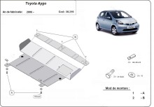 Stahl Unterfahrschutz für Motor Toyota Aygo AB10 (2005-2014)