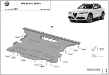 Stahl Unterfahrschutz für Motor Alfa Romeo Stelvio (2016-2026)