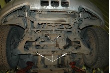Stahl Unterfahrschutz für Motor, Kühler Kia Sorento (2006-2010)