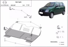 Stahl Unterfahrschutz für Motor Opel Agila (H00) (2000-2007)