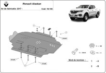 Stahl Unterfahrschutz für Motor Renault Alaskan (2017-2026)