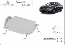 Stahl Unterfahrschutz für Motor Peugeot 508 (2010-2018)