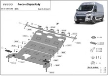 Aluminium Unterfahrschutz für Motor Iveco eSuperJolly (2025-2026)