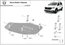 Stahl Unterfahrschutz für Kraftstofftank Dacia Dokker (2012-2020)