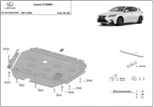Stahl Unterfahrschutz für Motor Lexus CT200H (2011-2026)