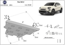 Stahl Unterfahrschutz für Motor Fiat 500x (2014-2026)