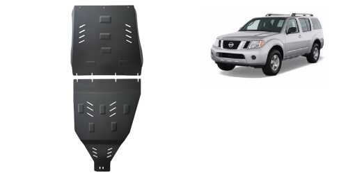 Stahl Unterfahrschutz für Getriebe, Differential Nissan Pathfinder (2005-2015)