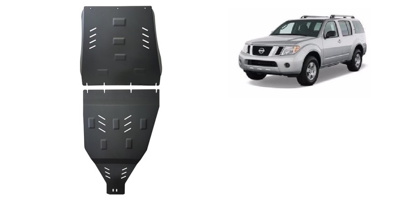 Stahl Unterfahrschutz für Getriebe, Differential Nissan Pathfinder (2005-2015)