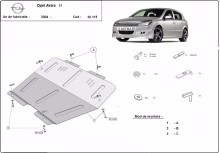 Stahl Unterfahrschutz für Motor Opel Astra H (2004-2010)