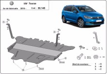 Stalowa Osłona pod silnik VW Touran - reczna skrzynia biegow (2015-2026) EAN