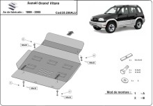 Aluminium Unterfahrschutz für Motor Suzuki Grand Vitara (1999-2005)