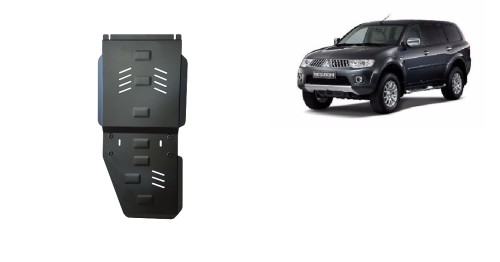 Stahl Unterfahrschutz für Getriebe Mitsubishi Pajero Sport 2 (2008-2016)