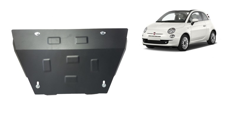 Stahl Unterfahrschutz für Motor Fiat 500 S (2007-2026)