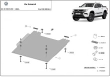 Aluminium Unterfahrschutz für Verteilergetriebe Volkswagen Amarok (2023-2026)