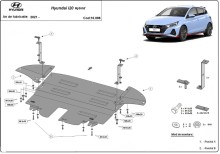 Stahl Unterfahrschutz für Motor Hyundai i20 Hybrid (2021-2026)