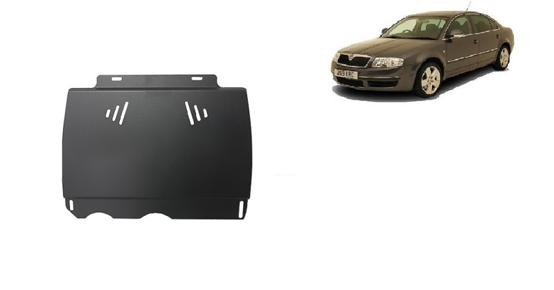 Stahl Unterfahrschutz für Getriebe Skoda Superb - Schaltgetriebe (2001-2008)