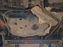 Stahl Unterfahrschutz für Kraftstofftank Dacia Sandero II (2012-2020)